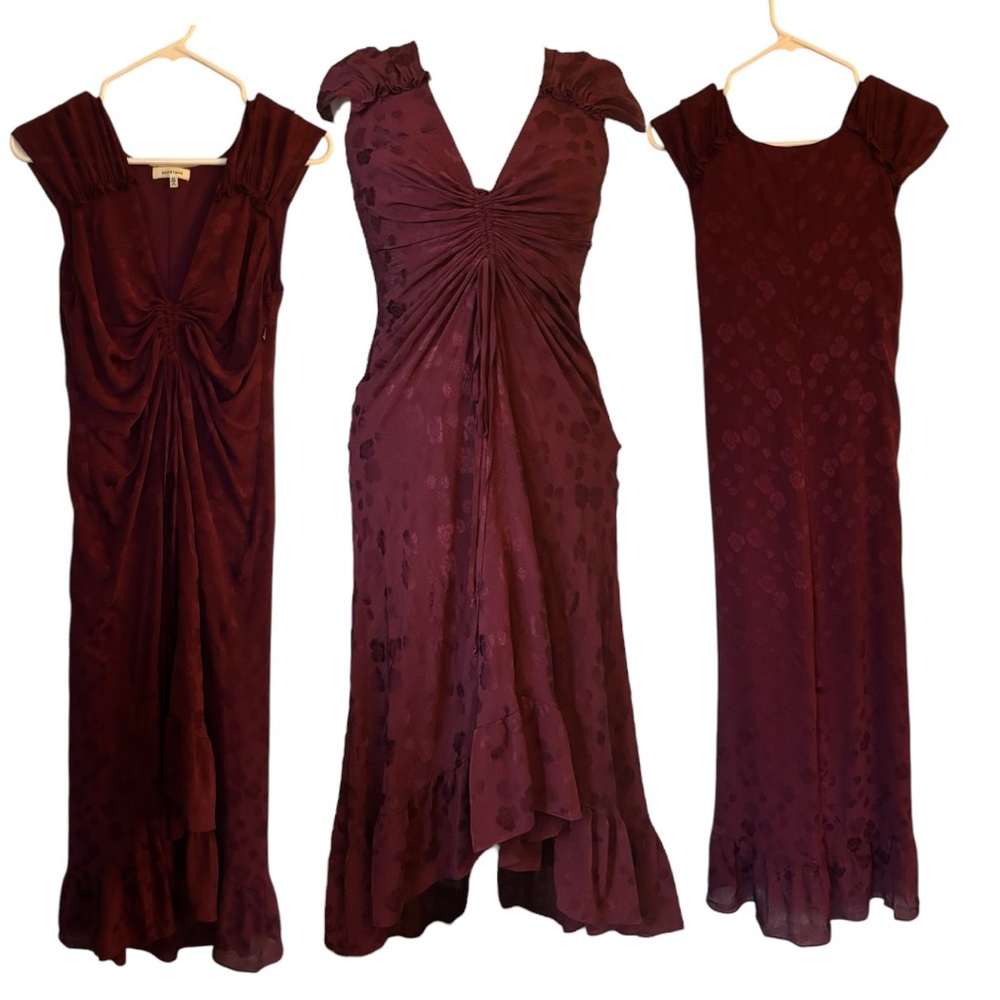 Max Studio Burgundy Midi Dress